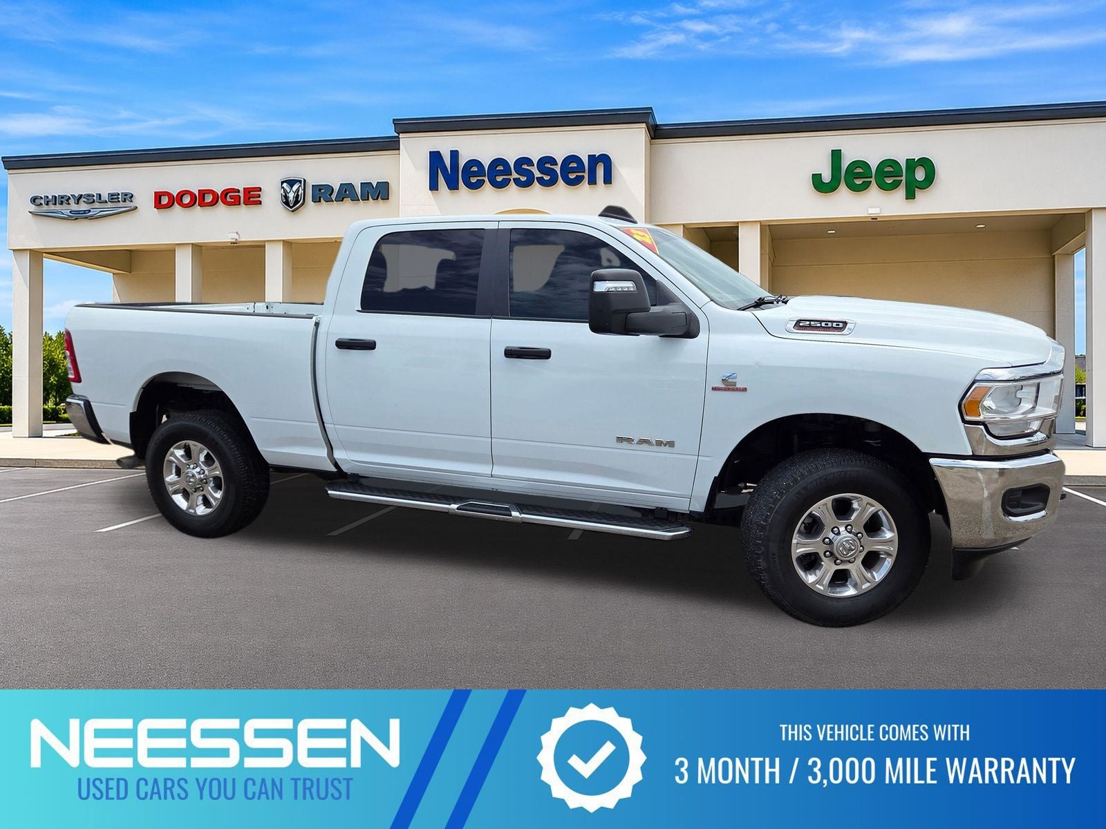 2023 RAM 2500 Big Horn in Bright White Clearcoat — front three-quarter view