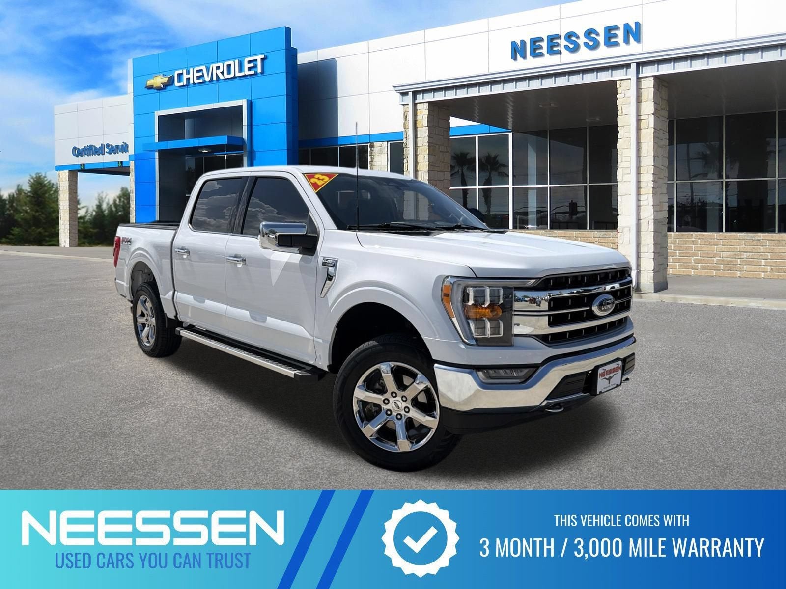 2023 Ford F-150 XL in Oxford White — front three-quarter view