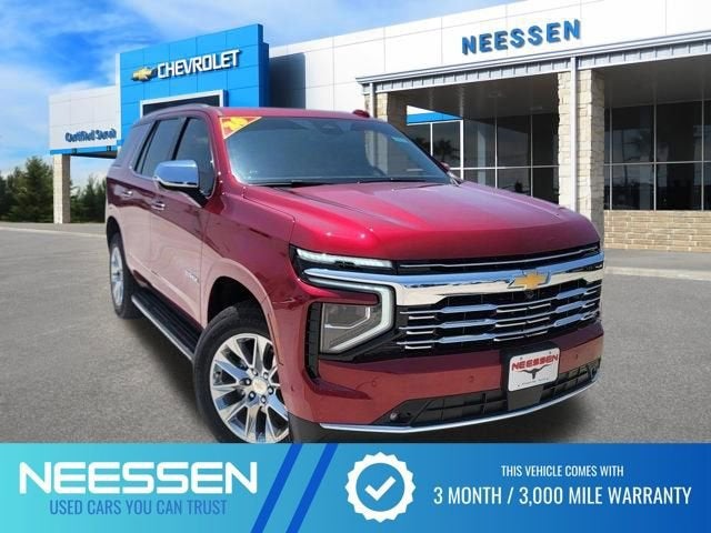 2026 Chevrolet Tahoe Premier in Radiant Red Tintcoat — front three-quarter view