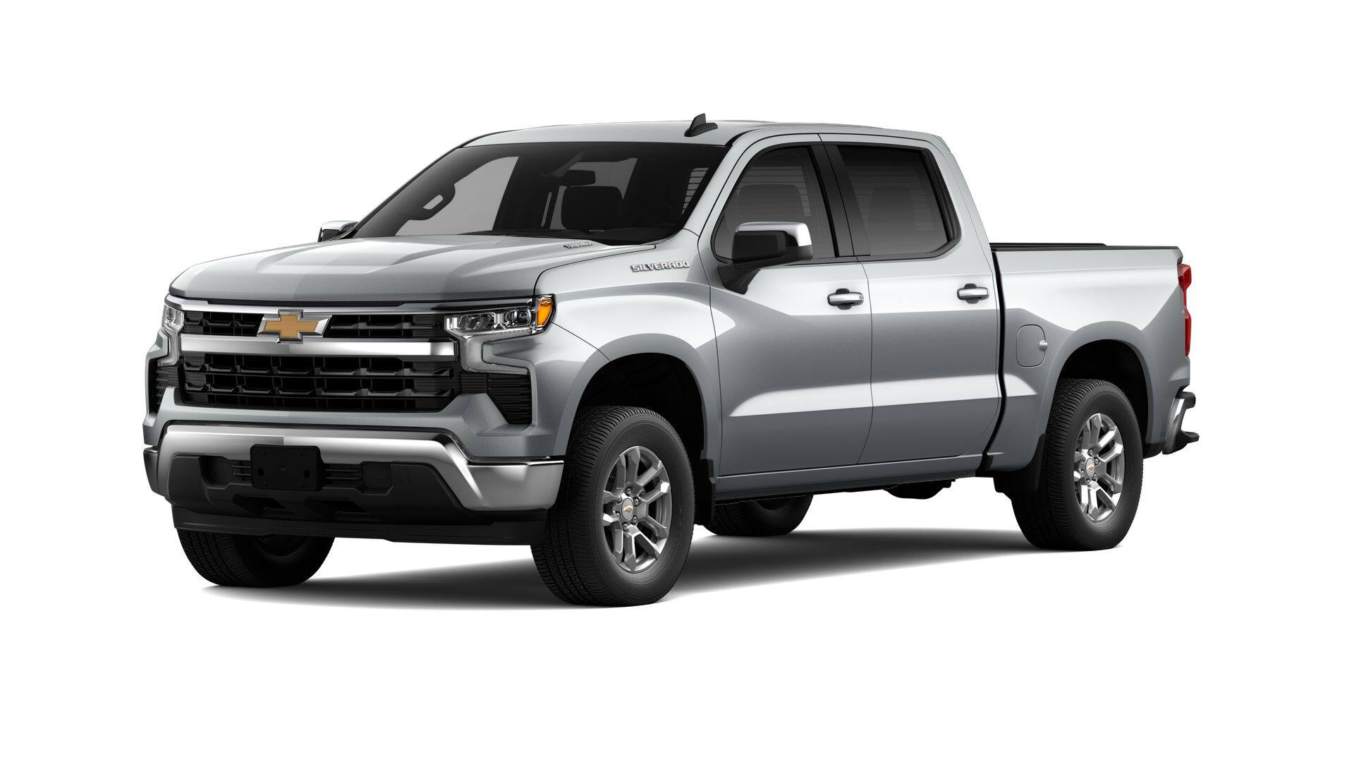 2026 Chevrolet Silverado 1500 LT in Sterling Gray Metallic — front three-quarter view
