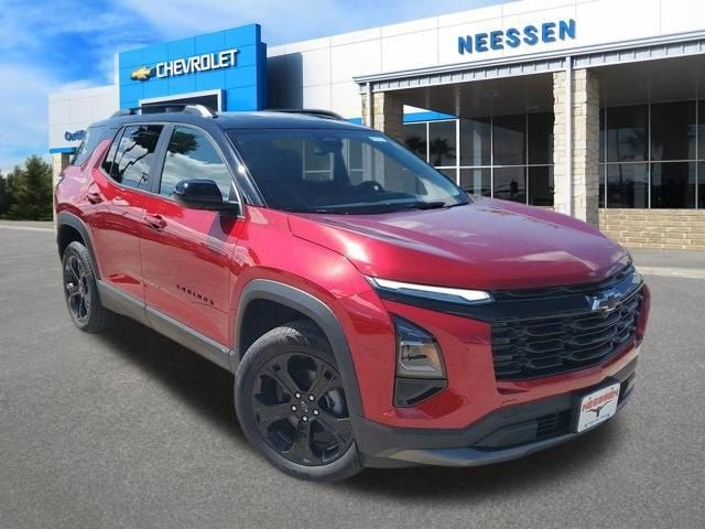 2026 Chevrolet Equinox LT in Radiant Red Tintcoat — front three-quarter view