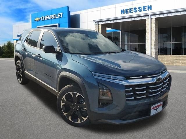 2026 Chevrolet Equinox LT in Lakeshore Blue Metallic — front three-quarter view