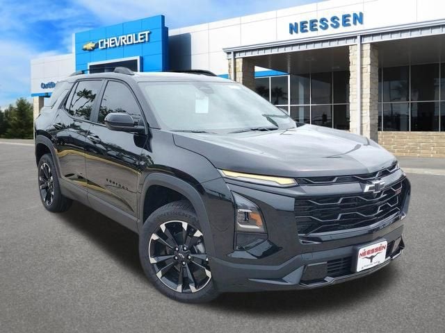 2026 Chevrolet Equinox RS in Mosaic Black Metallic — front three-quarter view