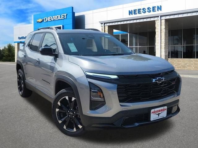 2026 Chevrolet Equinox RS in Sterling Gray Metallic — front three-quarter view