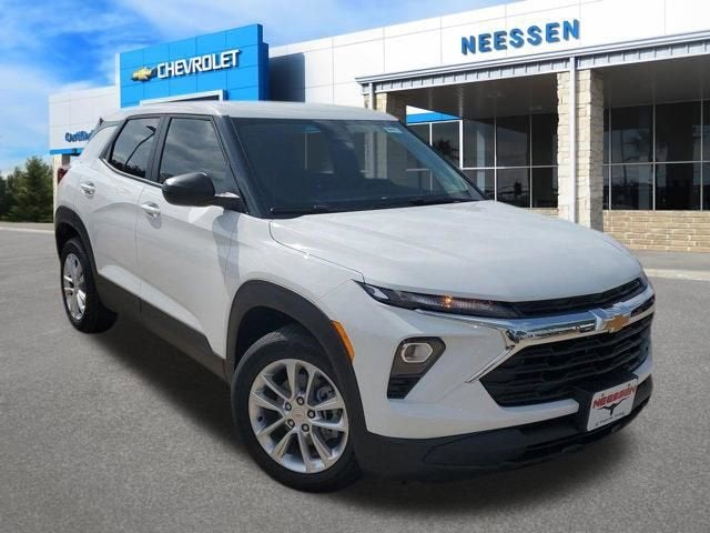 2026 Chevrolet Trailblazer LS in Summit White — front three-quarter view